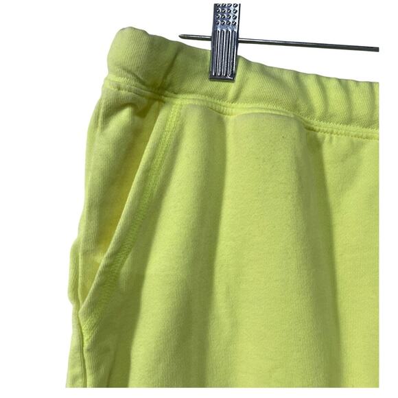JENNI WOMENS SIZE MEDIUM COTTON LOUNGE SHORTS NEON YELLOW NEW! - Picture 8 of 12